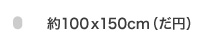 100x150 だ円