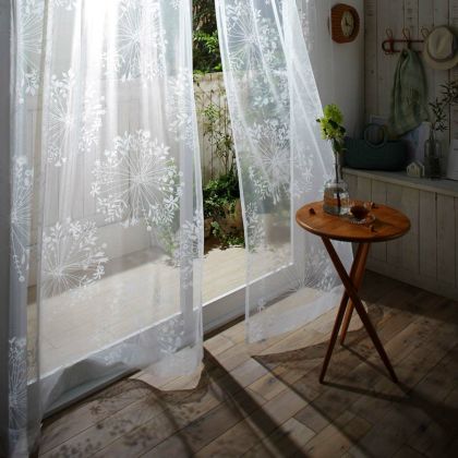 ミルフルールカーテン レースカーテン クッカボイル 100×198cm｜スミノエ公式通販