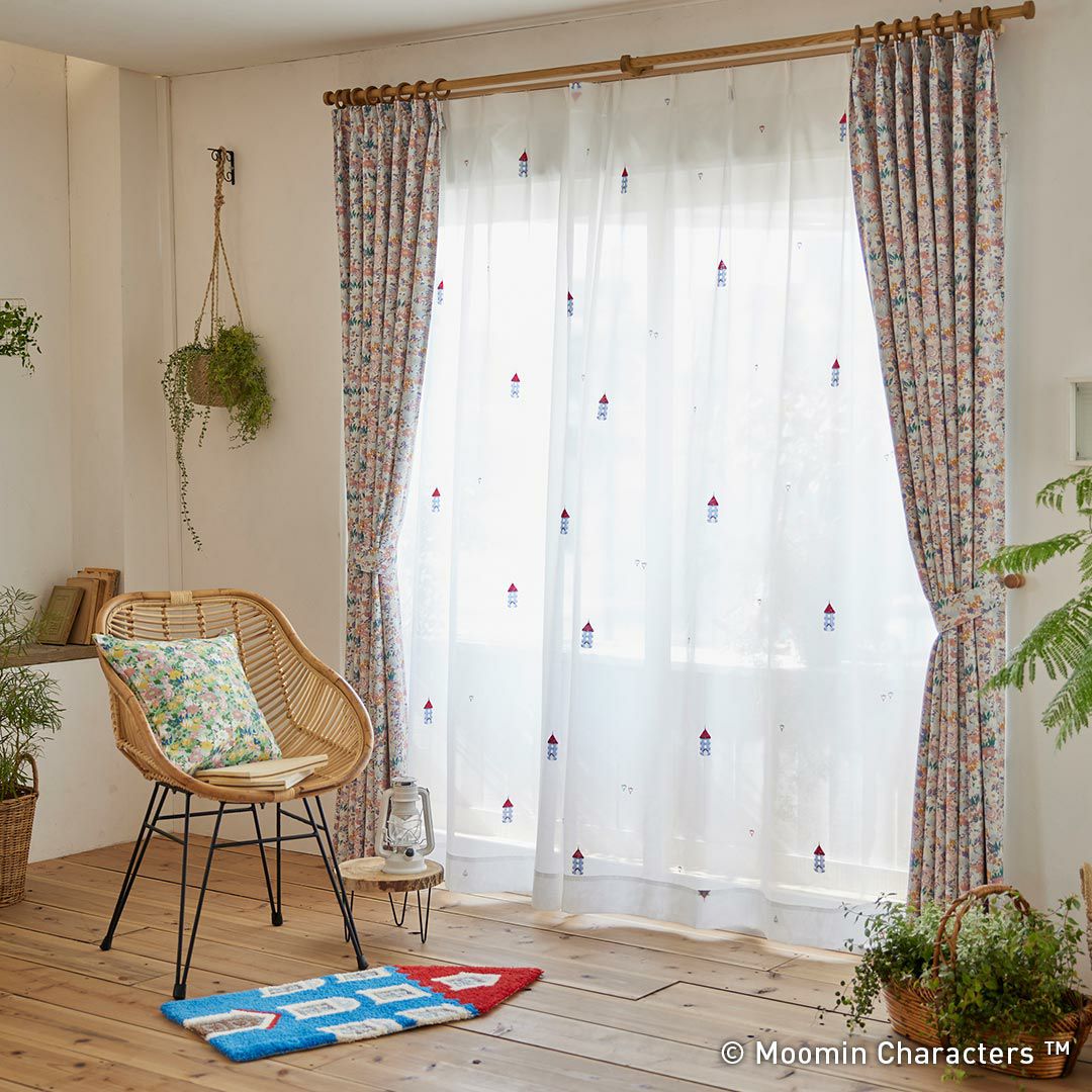 レースカーテン MOOMIN HOUSE voile ムーミンハウス ボイル