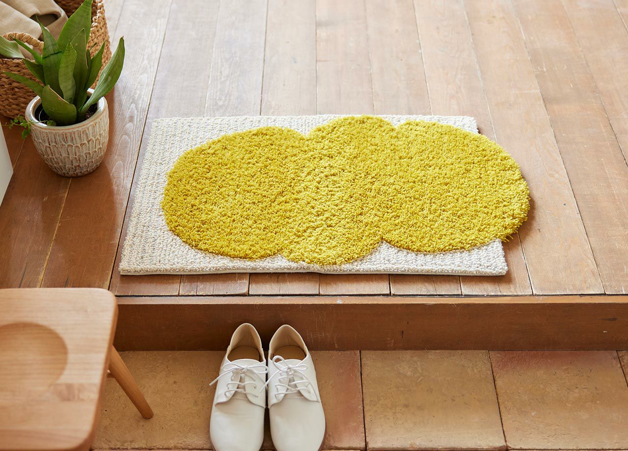 玄関マット カボチャクモマット