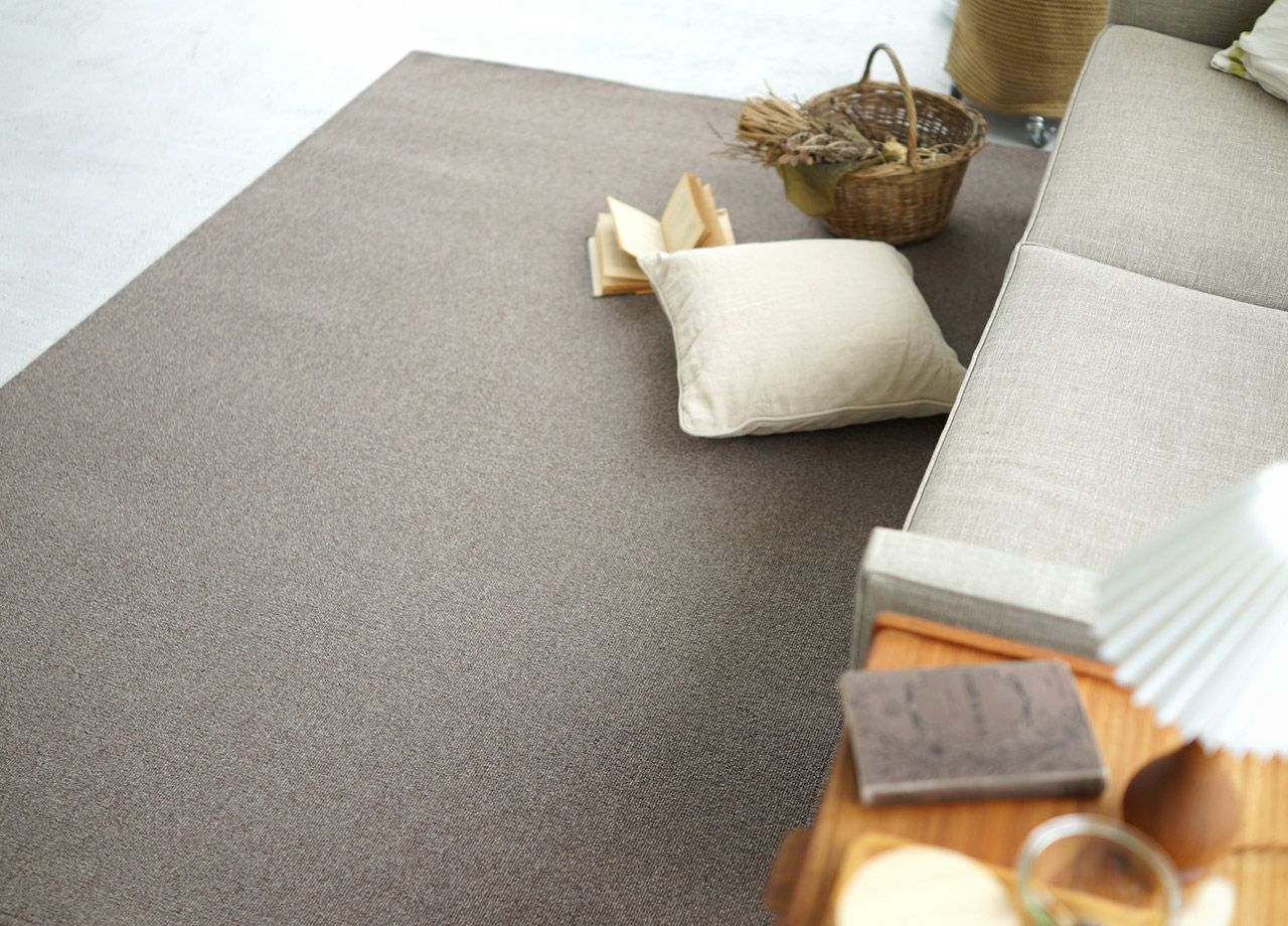 日本製 国産カーペット ウールスコット プレーン